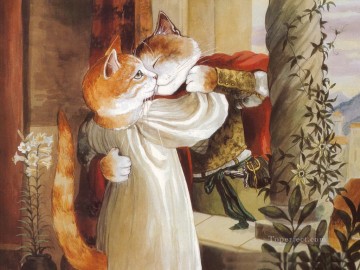  herbe pintura - amante de los gatos susan herbert